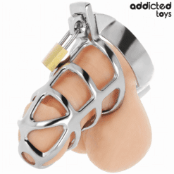Comprar ADDICTED TOYS LOCKED - SILVER LOCK JAULA PARA PENE DE METAL TALLA M al mejor precio - Envíos Discretos