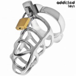 Comprar ADDICTED TOYS LOCKED - SILVER LOCK JAULA PARA PENE DE METAL TALLA M al mejor precio - Envíos Discretos