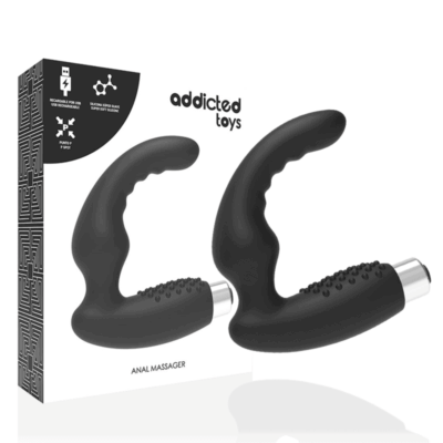 ADDICTED TOYS – VIBRADOR PROSTÁTICO RECARGABLE MODEL 2 – NEGRO