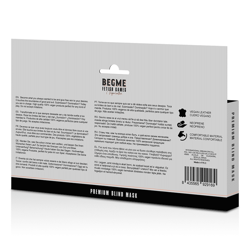 BEGME - RED EDITION ANTIFAZ ELÁSTICO CON FORRO DE NEOPRENO - piKanteo | Despierta tu lado más piKante Comprar BEGME - RED EDITION ANTIFAZ ELÁSTICO CON FORRO DE NEOPRENO al mejor precio - Envíos Discretos