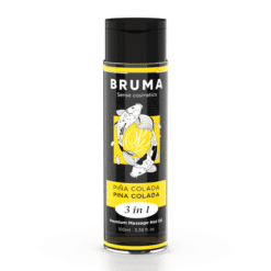 Comprar BRUMA - ACEITE DE MASAJE PREMIUM EFECTO CALOR SABOR PIÑA COLADA 3 EN 1 - 100 ML al mejor precio - Envíos Discretos