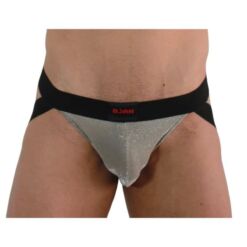 Comprar BURN - 001 JOCK BRILLANTE BEIGE / NEGRO L al mejor precio - Envíos Discretos