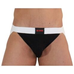 Comprar BURN - 004 JOCK BRILLANTE NEGRO / BLANCO S al mejor precio - Envíos Discretos