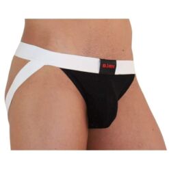 Comprar BURN - 004 JOCK BRILLANTE NEGRO / BLANCO S al mejor precio - Envíos Discretos