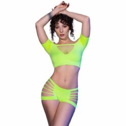 Comprar CHILIROSE - CR 4433 TOP & SHORTS VERDE S/M al mejor precio - Envíos Discretos