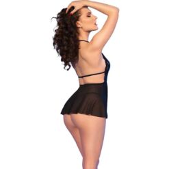 Comprar CHILIROSE - CR 4720 BABYDOLL & TANGA NEGRO S al mejor precio - Envíos Discretos