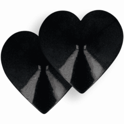 Comprar COQUETTE CHIC DESIRE - CUBRE PEZONES METAL CORAZONES NEGROS al mejor precio - Envíos Discretos