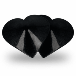 Comprar COQUETTE CHIC DESIRE - CUBRE PEZONES METAL CORAZONES NEGROS al mejor precio - Envíos Discretos