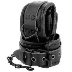 Comprar DARKNESS - ESPOSAS AJUSTABLES MANOS LEATHER NEGRO al mejor precio - Envíos Discretos