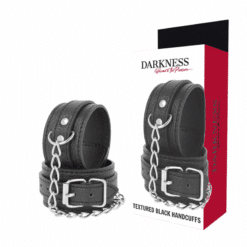 Comprar DARKNESS - ESPOSAS LEATHER NEGRO TEXTURA al mejor precio - Envíos Discretos