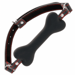 Comprar DARKNESS - MORDAZA SILICONA  HUESO NEGRO al mejor precio - Envíos Discretos