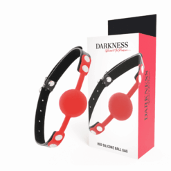 Comprar DARKNESS - MORDAZA  SILICONA ROJO al mejor precio - Envíos Discretos