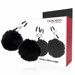 Comprar DARKNESS - PINZAS PARA PEZONES CON POMPONES 1 al mejor precio - Envíos Discretos