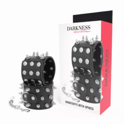 Comprar DARKNESS - SKULLS AND BONES ESPOSAS CON PINCHOS NEGRO al mejor precio - Envíos Discretos