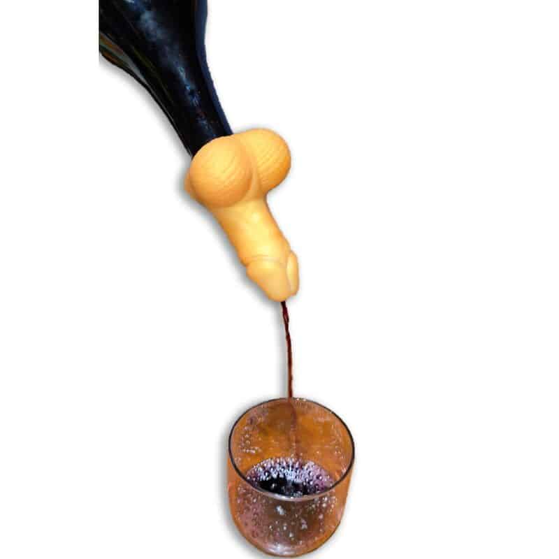 DIABLO PICANTE - DECANTADOR DE VINO FORMA PENE DORADO - piKanteo | Despierta tu lado más piKante Comprar DIABLO PICANTE - DECANTADOR DE VINO FORMA PENE DORADO al mejor precio - Envíos Discretos
