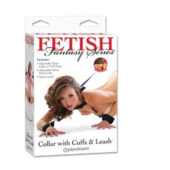 Comprar FETISH FANTASY SERIES - COLLAR CON ESPOSAS Y CORREA, al mejor precio - Envíos Discretos