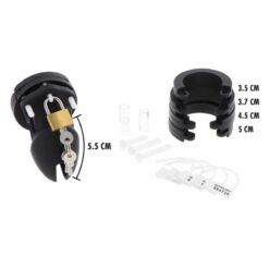 Comprar HIDDEN DESIRE - EXTREME JAULA DE CASTIDAD SILICONA TALLA S NEGRO al mejor precio - Envíos Discretos