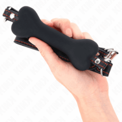 KINK - MORDAZA DE HUESO 12 CM NEGRO 63 x 2 CM - piKanteo | Despierta tu lado más piKante Comprar KINK - MORDAZA DE HUESO 12 CM NEGRO 63 x 2 CM al mejor precio - Envíos Discretos