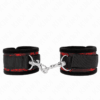 Comprar KINK - MUÑEQUERAS DISEÑO ESCÁNDALO ROJO-NEGRO al mejor precio - Envíos Discretos