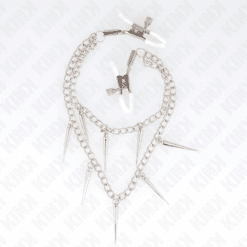 Comprar KINK - PINZAS PARA PEZONES CON CADENA DE PÚAS 30 CM al mejor precio - Envíos Discretos