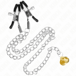 Comprar KINK - PINZAS PARA PEZONES CON CAMPANA CASCABEL DORADO Y CADENA 30 CM al mejor precio - Envíos Discretos