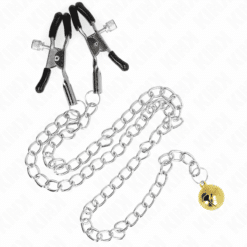 Comprar KINK - PINZAS PARA PEZONES CON CAMPANA DORADO Y CADENA 30 CM al mejor precio - Envíos Discretos