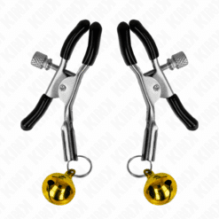 Comprar KINK - PINZAS PARA PEZONES CON CAMPANILLA DORADA 6 CM al mejor precio - Envíos Discretos