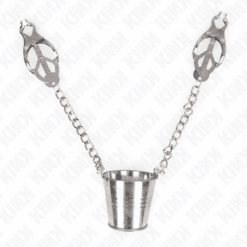 Comprar KINK - PINZAS PARA PEZONES CON CUBO PLATEADO al mejor precio - Envíos Discretos