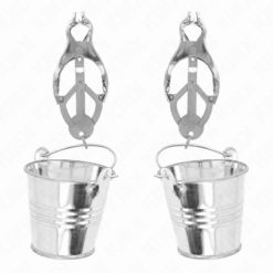 Comprar KINK - PINZAS PARA PEZONES ESTILO JAPONÉS CON CUBOS PLATEADO al mejor precio - Envíos Discretos