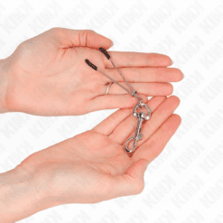 Comprar KINK - PINZAS PARA PEZONES FINA CON GANCHO PLATEADO 7 CM al mejor precio - Envíos Discretos