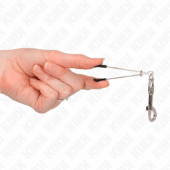 Comprar KINK - PINZAS PARA PEZONES FINA CON GANCHO PLATEADO 7 CM al mejor precio - Envíos Discretos