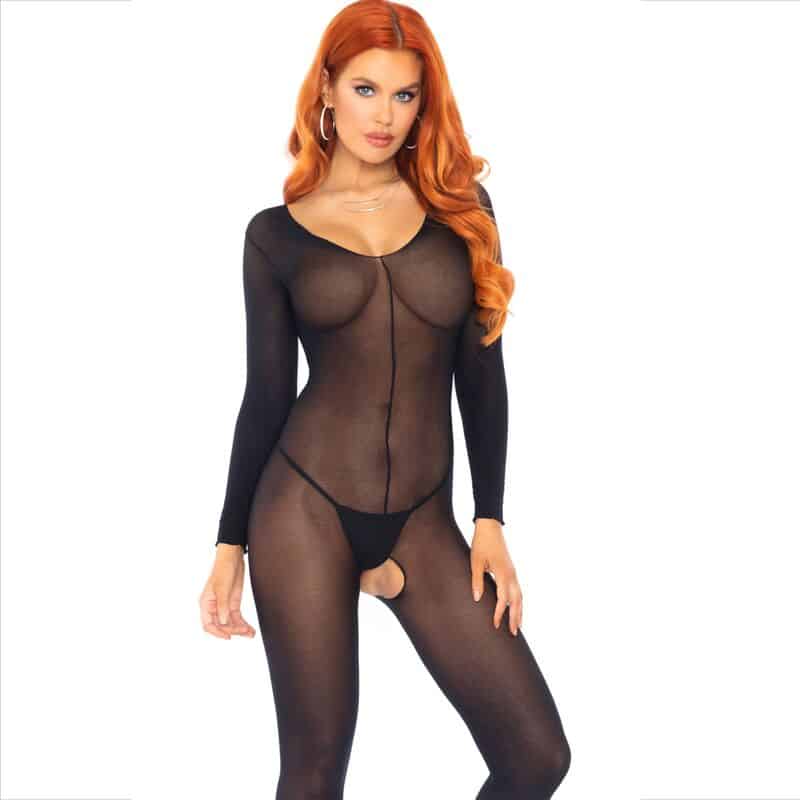LEG AVENUE - BODYSTOCKING NEGRO MANGA LARGA - piKanteo | Despierta tu lado más piKante Comprar LEG AVENUE - BODYSTOCKING NEGRO MANGA LARGA al mejor precio - Envíos Discretos