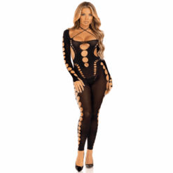 Comprar LEG AVENUE - BODYSTOCKING TOBILLO RECKLESS NEGRO al mejor precio - Envíos Discretos