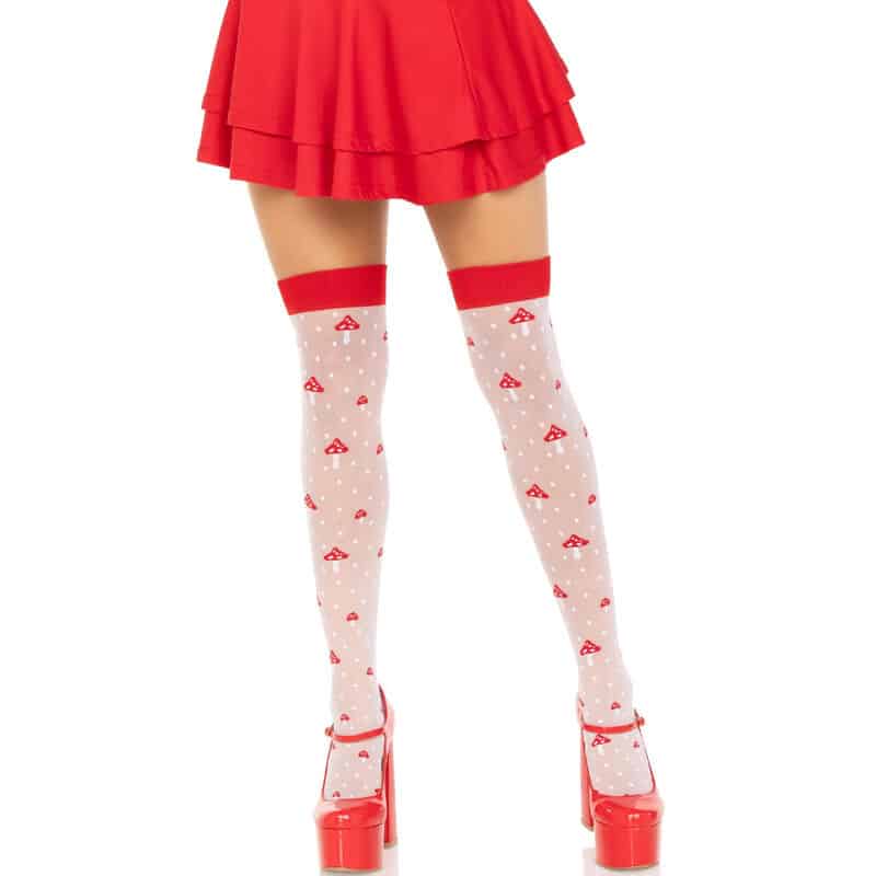 LEG AVENUE - CALCETINES ALTOS CHAMPIÑONES ROJO/BLANCO - piKanteo | Despierta tu lado más piKante Comprar LEG AVENUE - CALCETINES ALTOS CHAMPIÑONES ROJO/BLANCO al mejor precio - Envíos Discretos