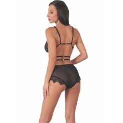 Comprar LIVCO CORSETTI FASHION - DREZNA LC 90733 SUJETADOR + PANTY NEGRO S/M al mejor precio - Envíos Discretos