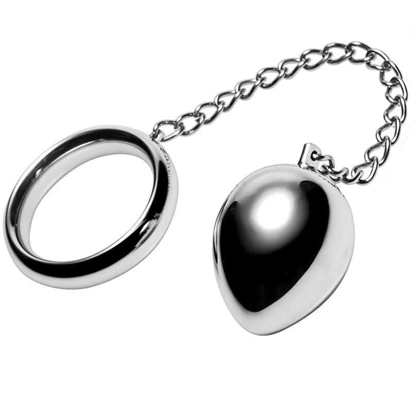 METAL HARD - COCK RING 50MM + CADENA CON BOLA METAL - piKanteo | Despierta tu lado más piKante Comprar METAL HARD - COCK RING 50MM + CADENA CON BOLA METAL al mejor precio - Envíos Discretos