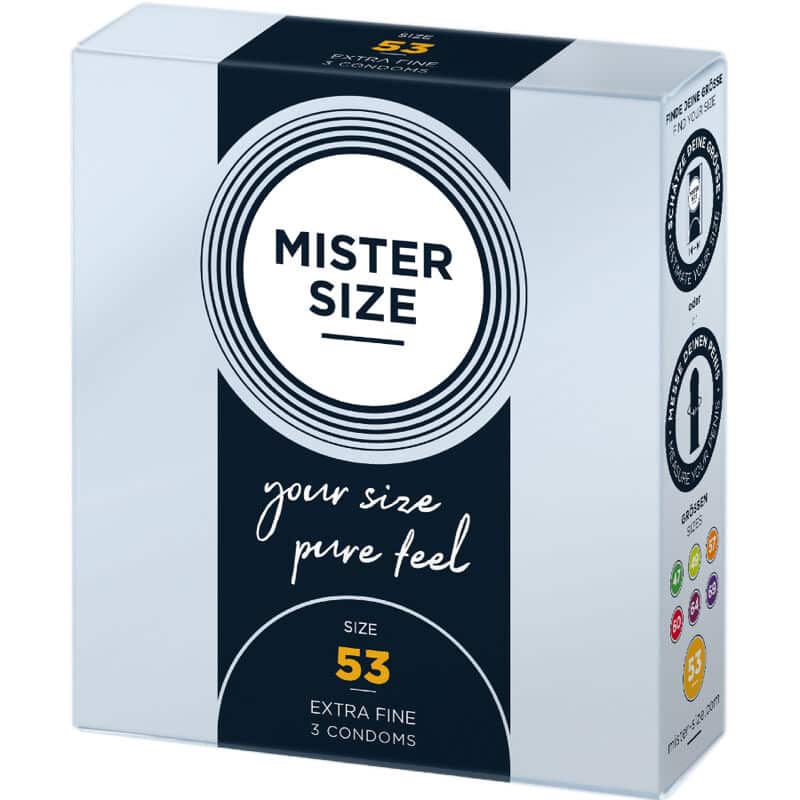 MISTER SIZE - PRESERVATIVOS TALLA M 53 MM (3 UNIDADES) - piKanteo | Despierta tu lado más piKante Comprar MISTER SIZE - PRESERVATIVOS TALLA M 53 MM (3 UNIDADES) al mejor precio - Envíos Discretos