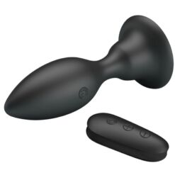 Comprar MR PLAY - PLUG ANAL CON VIBRACIÓN NEGRO CONTROL REMOTO al mejor precio - Envíos Discretos