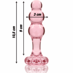 Comprar NEBULA SERIES BY IBIZA - MODELO 1 PLUG CRISTAL ROSA 10.5 CM -O- 3 CM al mejor precio - Envíos Discretos