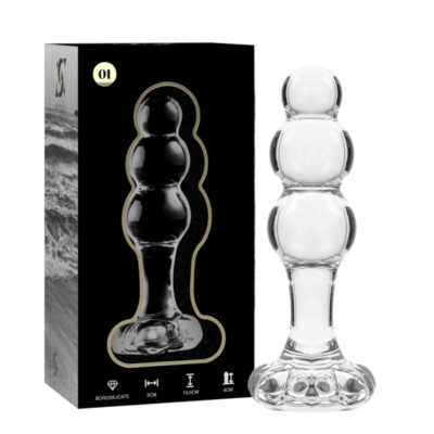NEBULA SERIES BY IBIZA – MODELO 1 PLUG CRISTAL TRANSPARENTE 10.5 CM -O- 3 CM