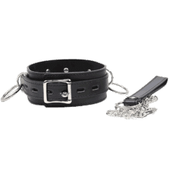 Comprar OHMAMA FETISH - COLLAR SUMISION CON 3 ANILLAS al mejor precio - Envíos Discretos