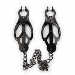 Comprar OHMAMA FETISH - PINZAS PEZONES JAPONEAS CON CADENA NEGRA al mejor precio - Envíos Discretos