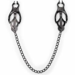 Comprar OHMAMA FETISH - PINZAS PEZONES JAPONEAS CON CADENA NEGRA al mejor precio - Envíos Discretos