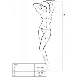 Comprar PASSION - BS098 BODYSTOCKING NEGRO TALLA ÚNICA al mejor precio - Envíos Discretos