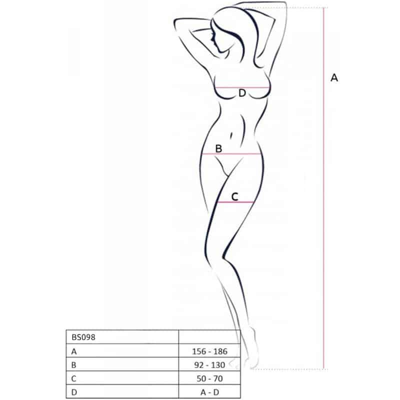 PASSION - BS098 BODYSTOCKING NEGRO TALLA ÚNICA - piKanteo | Despierta tu lado más piKante Comprar PASSION - BS098 BODYSTOCKING NEGRO TALLA ÚNICA al mejor precio - Envíos Discretos