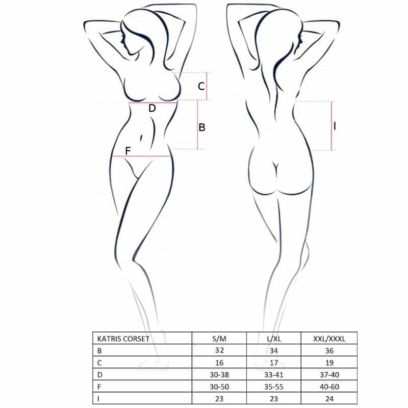 PASSION - WOMAN KATRISS CORSET NEGRO TALLA L/XL - piKanteo | Despierta tu lado más piKante Comprar PASSION - WOMAN KATRISS CORSET NEGRO TALLA L/XL al mejor precio - Envíos Discretos