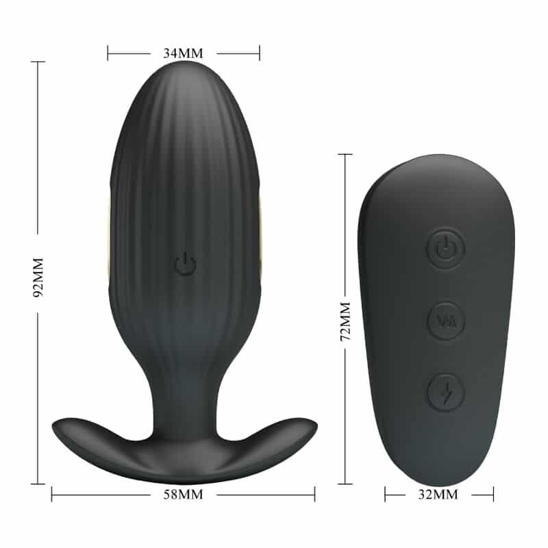 PRETTY LOVE - KELLY PLUG ANAL VIBRADOR RECARGABLE NEGRO - piKanteo | Despierta tu lado más piKante Comprar PRETTY LOVE - KELLY PLUG ANAL VIBRADOR RECARGABLE NEGRO al mejor precio - Envíos Discretos