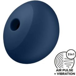 Comprar SATISFYER - AIR POWER 4 ESTIMULADOR & VIBRADOR 12 VIBRACIONES AZUL al mejor precio - Envíos Discretos