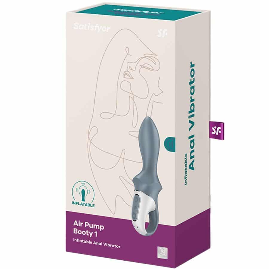 SATISFYER - AIR PUMP BOOTY 1 VIBRADOR INFLABLE ANAL GRIS - piKanteo | Despierta tu lado más piKante Comprar SATISFYER - AIR PUMP BOOTY 1 VIBRADOR INFLABLE ANAL GRIS al mejor precio - Envíos Discretos