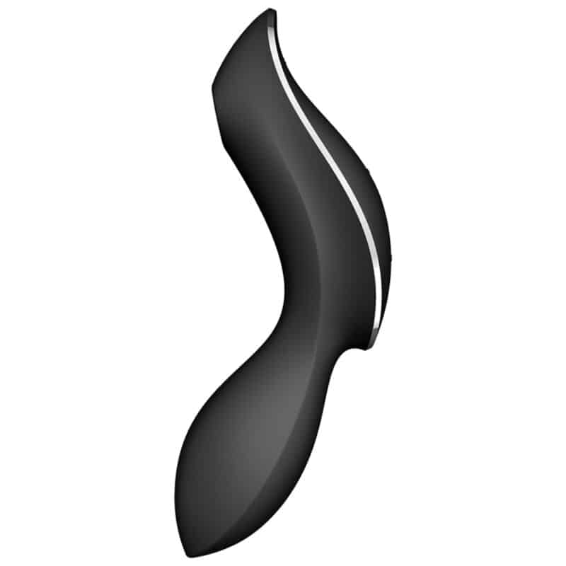 SATISFYER - CURVY TRINITY 2 ESTIMULADOR Y VIBRADOR NEGRO - piKanteo | Despierta tu lado más piKante Comprar SATISFYER - CURVY TRINITY 2 ESTIMULADOR Y VIBRADOR NEGRO al mejor precio - Envíos Discretos